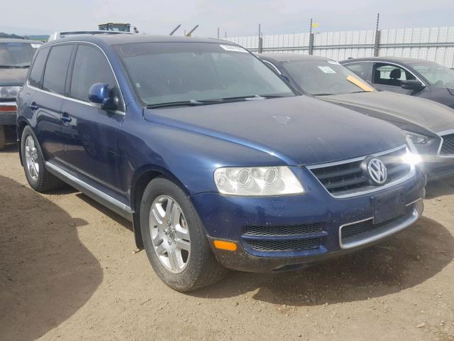 WVGCM77LX4D050800 - 2004 VOLKSWAGEN TOUAREG 4. BLUE photo 1