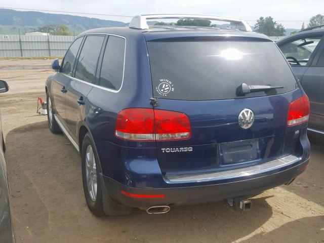 WVGCM77LX4D050800 - 2004 VOLKSWAGEN TOUAREG 4. BLUE photo 3