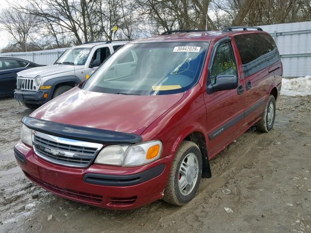 1GNDX13E74D245538 - 2004 CHEVROLET VENTURE LU RED photo 2