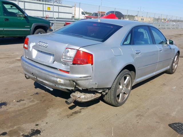 WAUMV44E77N015993 - 2007 AUDI A8 L QUATT SILVER photo 4