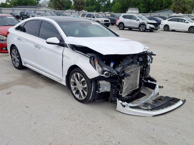 5NPE34AB9FH111646 - 2015 HYUNDAI SONATA SPO WHITE photo 1