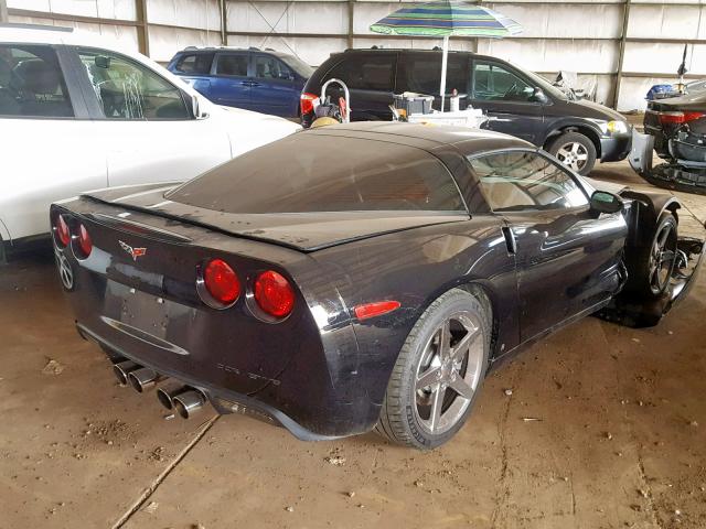 1G1YY26U275127176 - 2007 CHEVROLET CORVETTE BLACK photo 4