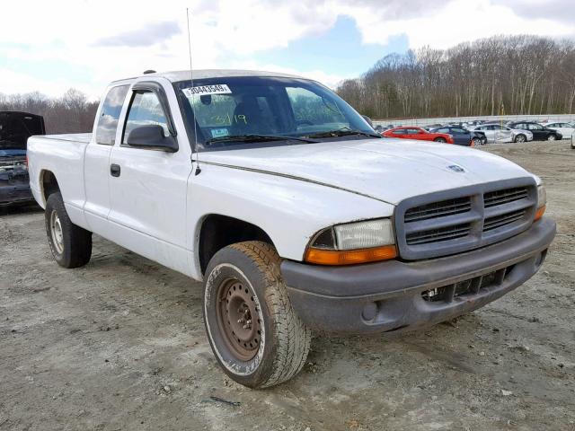 1D7HG12X23S345074 - 2003 DODGE DAKOTA SXT WHITE photo 1