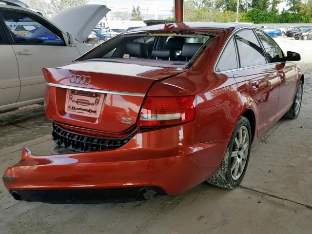 WAUDG74F45N118919 - 2005 AUDI A6 3.2 QUA RED photo 4