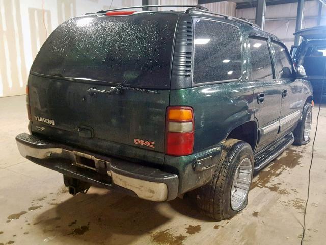 1GKEK13T61J145569 - 2001 GMC YUKON GREEN photo 4