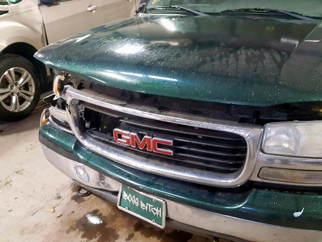 1GKEK13T61J145569 - 2001 GMC YUKON GREEN photo 9