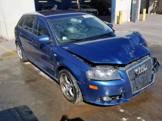 WAUKD78P08A045501 - 2008 AUDI A3 S-LINE BLUE photo 1