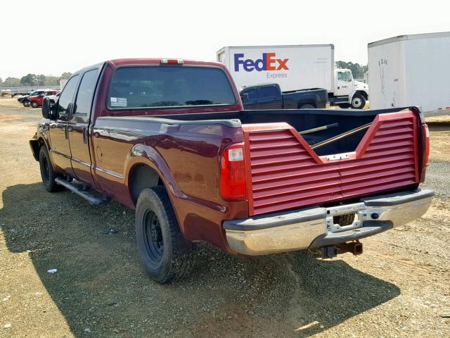 1FTSW30P34EA49708 - 2004 FORD F350 SRW S BURGUNDY photo 3