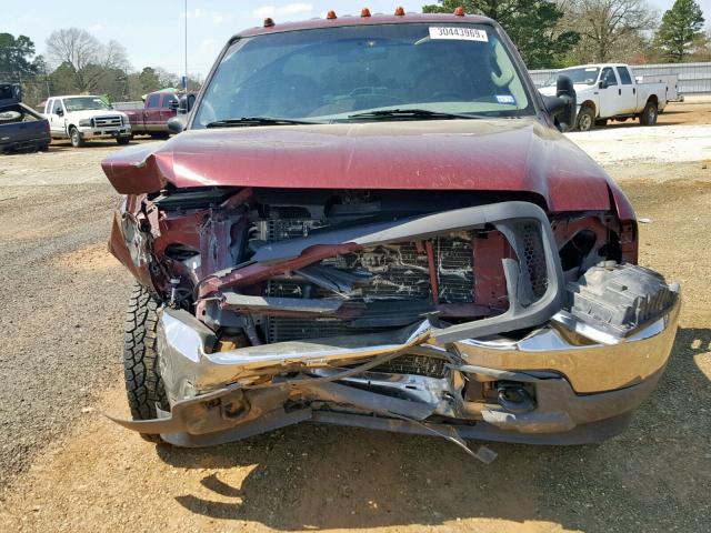 1FTSW30P34EA49708 - 2004 FORD F350 SRW S BURGUNDY photo 7