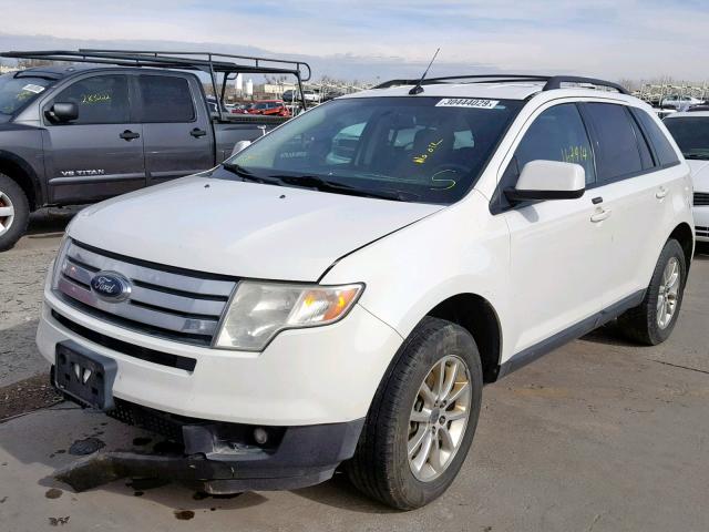 2FMDK48C39BA29677 - 2009 FORD EDGE SEL WHITE photo 2