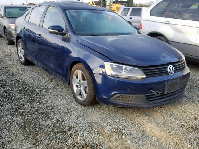 3VW3L7AJ0CM377561 - 2012 VOLKSWAGEN JETTA TDI BLUE photo 1