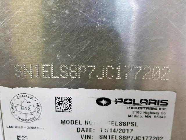 SN1ELS8P7JC177202 - 2018 POLARIS 800 SXS BLACK photo 20