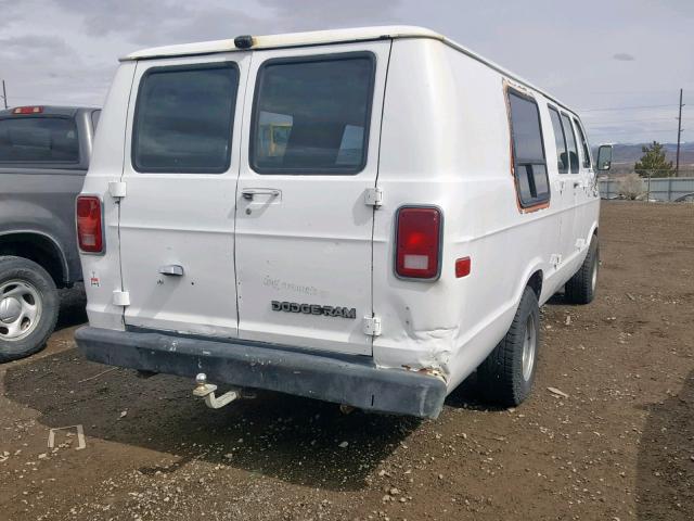 2B6HB23T5DK349355 - 1983 DODGE RAM VAN B2 WHITE photo 4