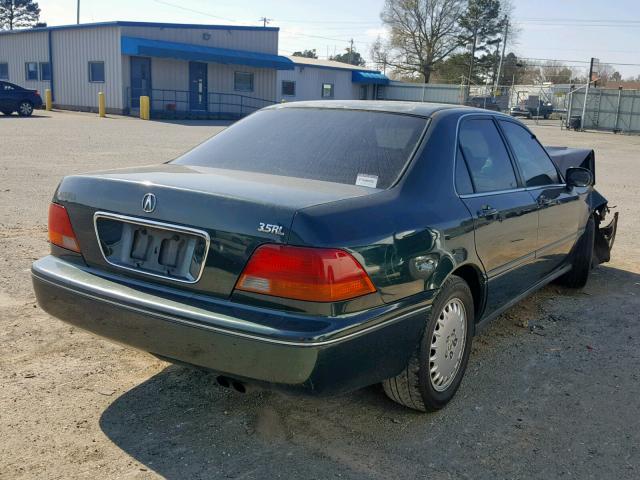 JH4KA964XTC001517 - 1996 ACURA 3.5RL GREEN photo 4