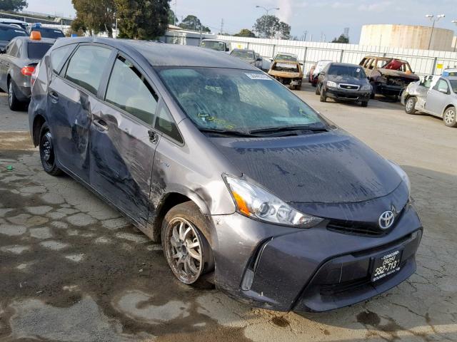 JTDZN3EU8FJ020604 - 2015 TOYOTA PRIUS V GRAY photo 1