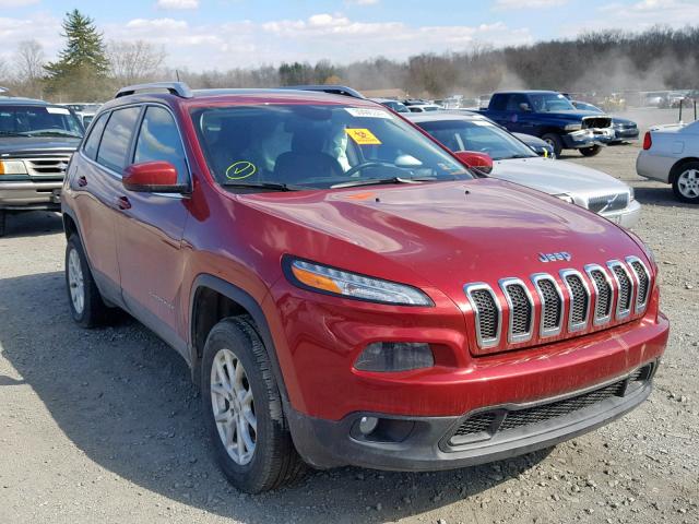 1C4PJMCS9FW676565 - 2015 JEEP CHEROKEE L MAROON photo 1