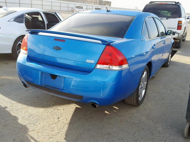 2G1WD58C069194059 - 2006 CHEVROLET IMPALA SUP ლურჯი ფოტო 4