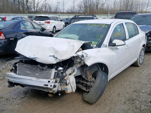 1G1AT58H597156339 - 2009 CHEVROLET COBALT LT WHITE photo 2