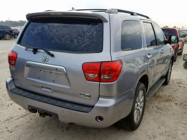 5TDKY5G15CS038984 - 2012 TOYOTA SEQUOIA LI SILVER photo 4