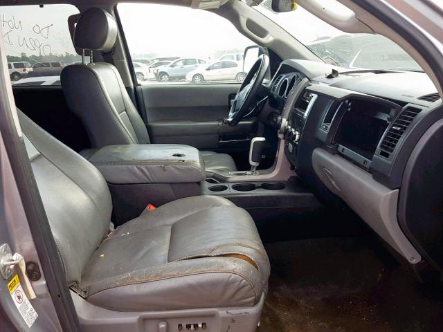 5TDKY5G15CS038984 - 2012 TOYOTA SEQUOIA LI SILVER photo 5