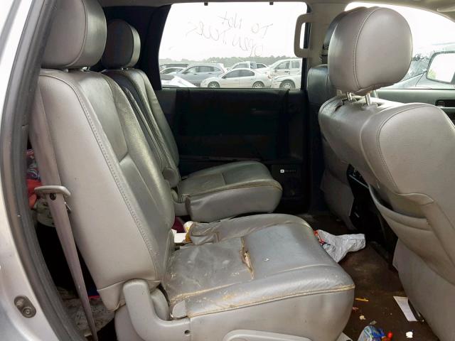 5TDKY5G15CS038984 - 2012 TOYOTA SEQUOIA LI SILVER photo 6