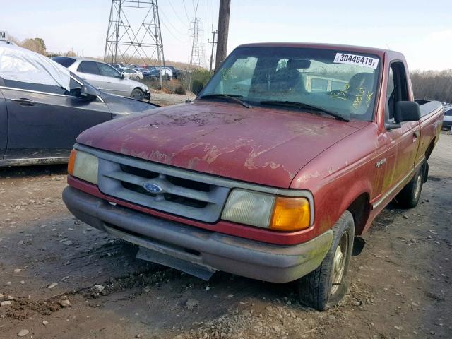 1FTCR10A6VUB67593 - 1997 FORD RANGER RED photo 2