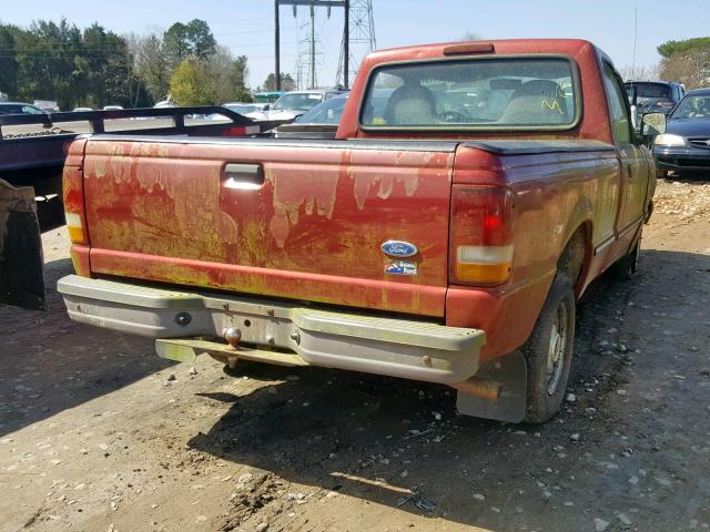 1FTCR10A6VUB67593 - 1997 FORD RANGER RED photo 4