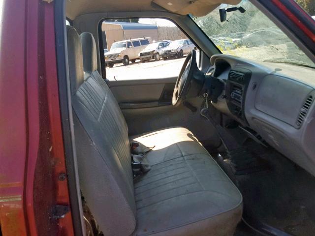 1FTCR10A6VUB67593 - 1997 FORD RANGER RED photo 5