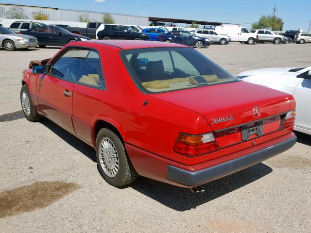 WDBEA50E3KB004044 - 1989 MERCEDES-BENZ 300 CE RED photo 3