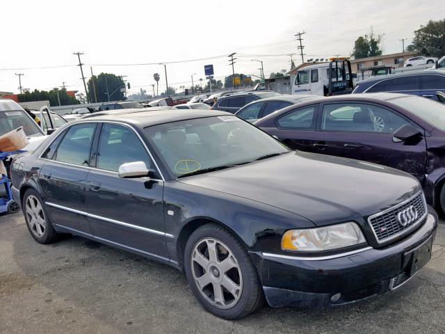 WAUGU54D71N006893 - 2001 AUDI S8 BLACK photo 1