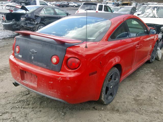 1G1AM15BX67617259 - 2006 CHEVROLET COBALT SS RED photo 4