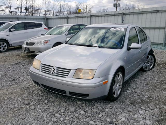 3VWSE69M72M161851 - 2002 VOLKSWAGEN JETTA GLS SILVER photo 2