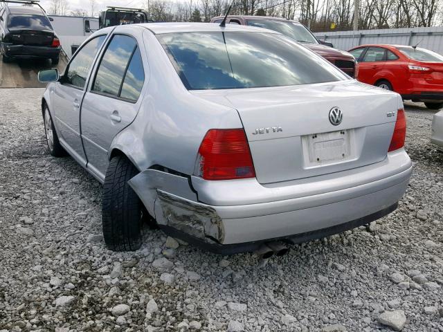 3VWSE69M72M161851 - 2002 VOLKSWAGEN JETTA GLS SILVER photo 3