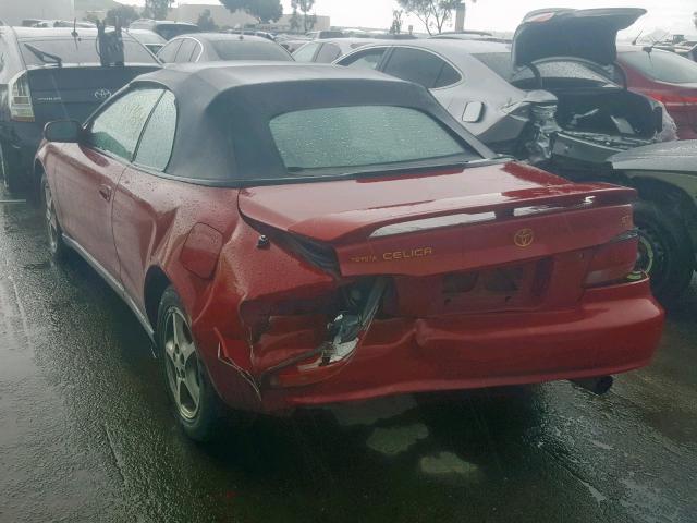 JT5FG02T6W0048877 - 1998 TOYOTA CELICA GT RED photo 3