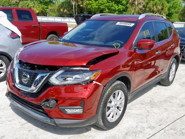 5N1AT2MT2JC807806 - 2018 NISSAN ROGUE S RED photo 2