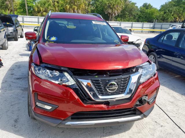 5N1AT2MT2JC807806 - 2018 NISSAN ROGUE S RED photo 9