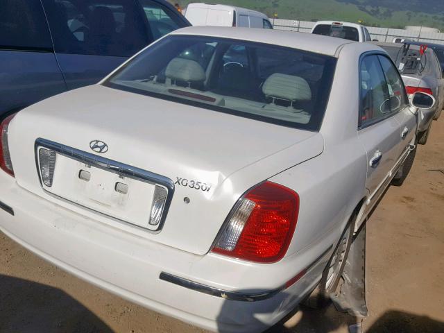 KMHFU45E05A387088 - 2005 HYUNDAI XG 350 WHITE photo 4