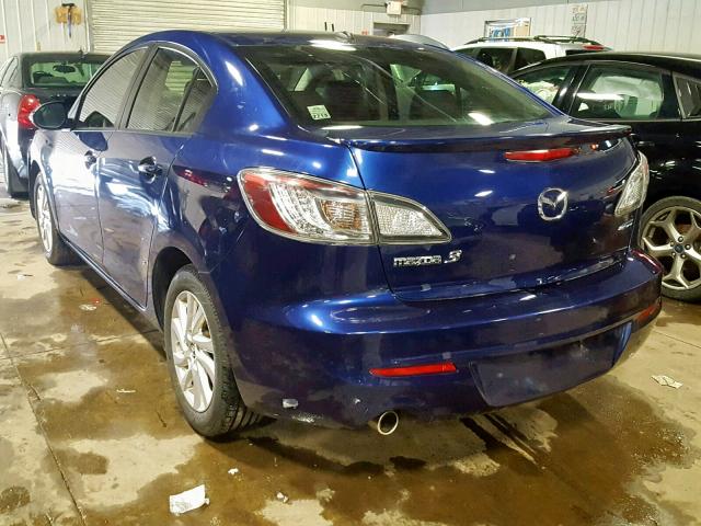 JM1BL1W75D1797954 - 2013 MAZDA 3 I BLUE photo 3