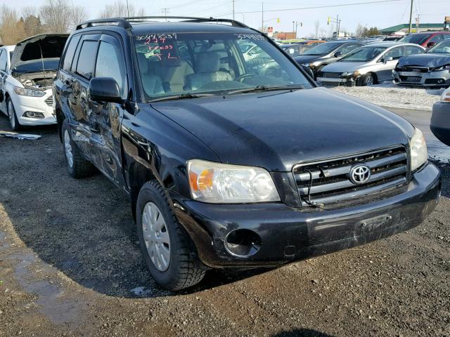 JTEHP21A240025551 - 2004 TOYOTA HIGHLANDER BLACK photo 1