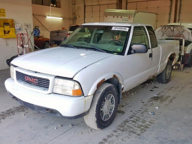 1GTDT19W0Y8103759 - 2000 GMC SONOMA WHITE photo 2