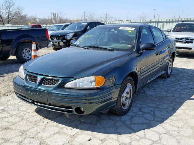 1G2NE52F52C135714 - 2002 PONTIAC GRAND AM S GREEN photo 2