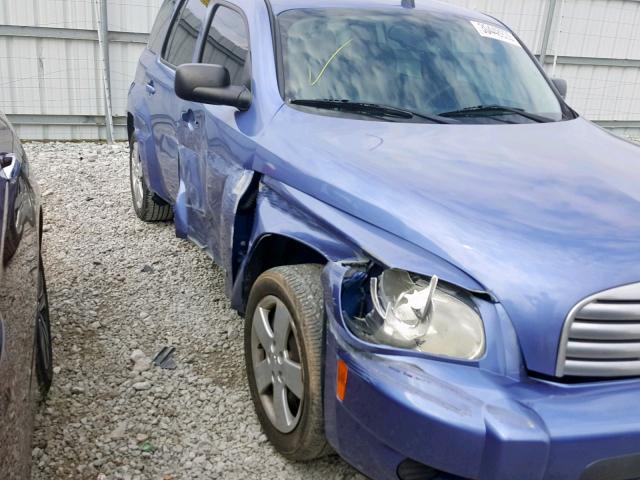 3GNCA13D78S712659 - 2008 CHEVROLET HHR LS BLUE photo 9