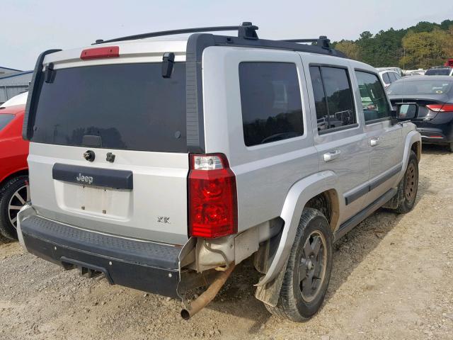 1J8HH48K28C142944 - 2008 JEEP COMMANDER SILVER photo 4