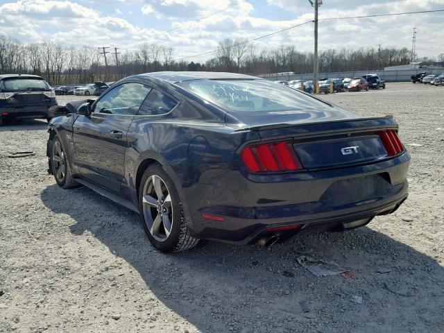 1FA6P8CF1H5254969 - 2017 FORD MUSTANG GT BLACK photo 3