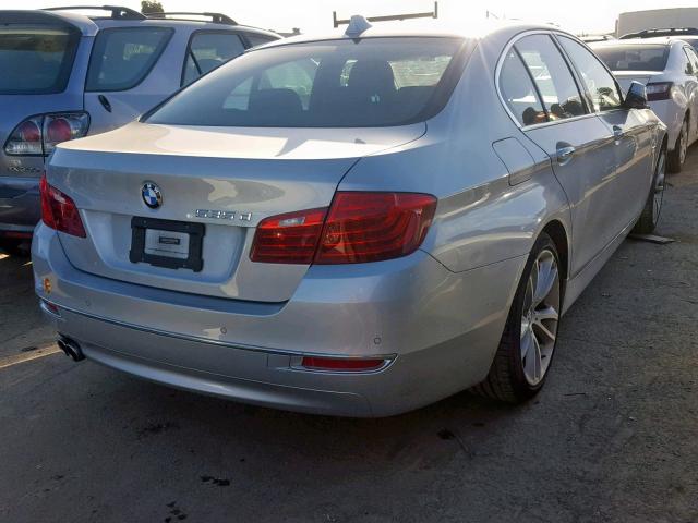 WBAXA5C54ED689618 - 2014 BMW 535 D SILVER photo 4