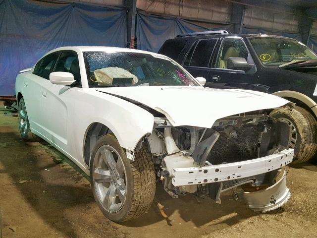 2C3CDXHG4DH738207 - 2013 DODGE CHARGER SX WHITE photo 1