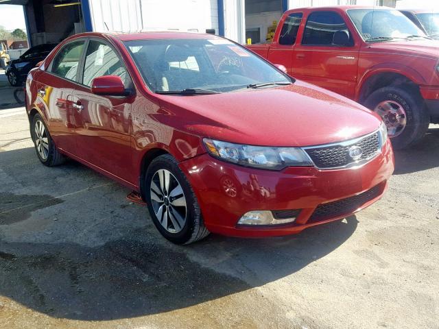 KNAFU4A28D5680113 - 2013 KIA FORTE EX RED photo 1