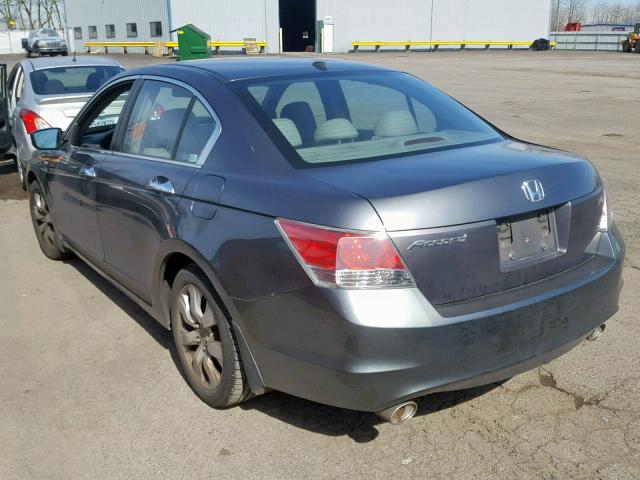 1HGCP36898A020973 - 2008 HONDA ACCORD EXL GRAY photo 3