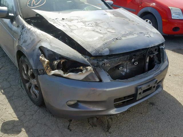 1HGCP36898A020973 - 2008 HONDA ACCORD EXL GRAY photo 9