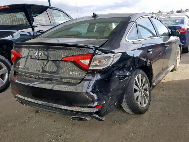 5NPE34AF7HH476137 - 2017 HYUNDAI SONATA SPO BLACK photo 4